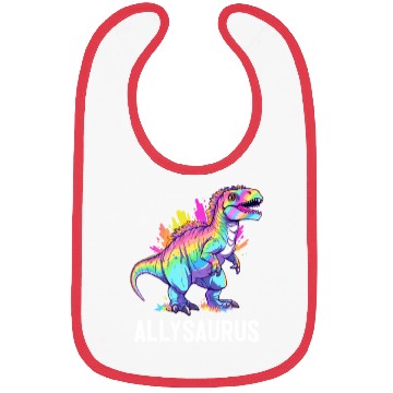 Discover Allysaurus Dinosaur LGBT Community Dino Lover Pun Bibs