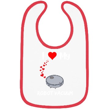 Discover Robot Vacuum Lover Funny Robot House Cleaner Doing Bibs