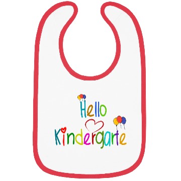 Discover Hello Kindergarten Back To School Bibs Heart