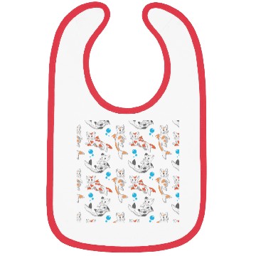 Discover Catfish Pattern gift Bibs