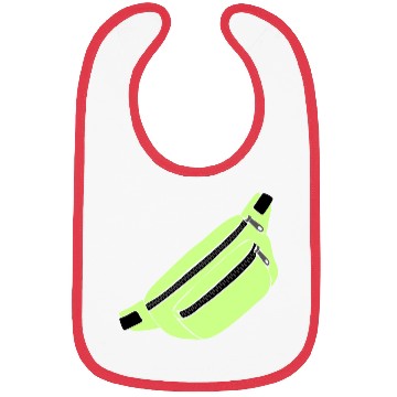 Discover Lime Green Fanny Pack Illustration Bibs