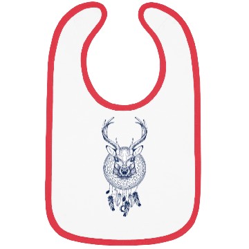 Discover deer and dream catcher Bibs