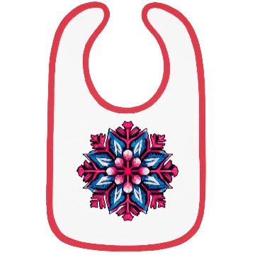Discover Colorful Abstract Snowflake Vector Art Bibs