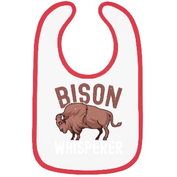 Discover Bison Whisperer Buffalo Bison Lover Bibs