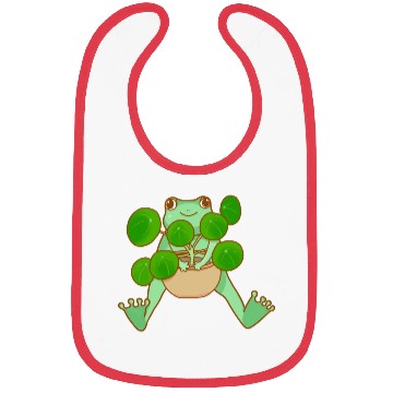 Discover Frog Plant Therapy Bibs