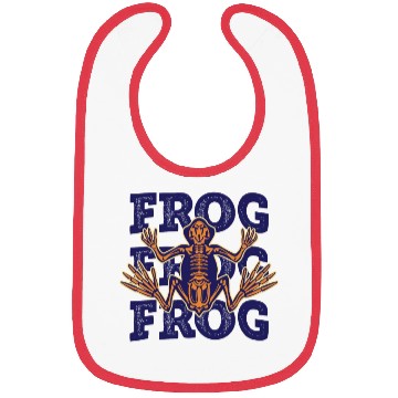Discover Frog cartoon isolated bones Bibs