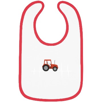 Discover Tractor Heartbeat Farmer Pulse Bibs
