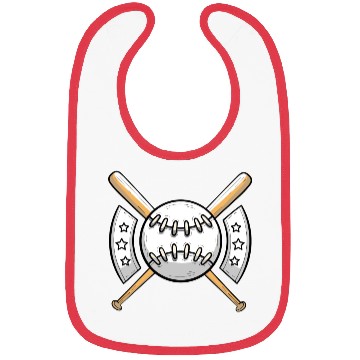 Discover Baseball with Bats and Stars Bibs