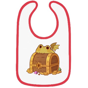 Discover Green Dragon Frog Bibs