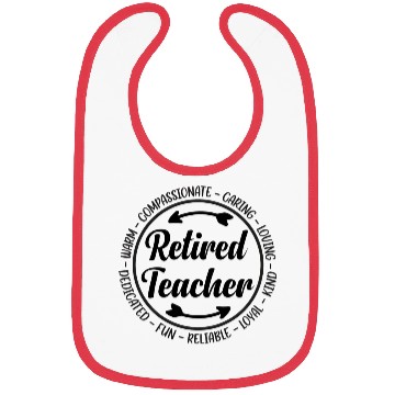 Discover Funny Retirement Teacher Retired Teacher Bibs