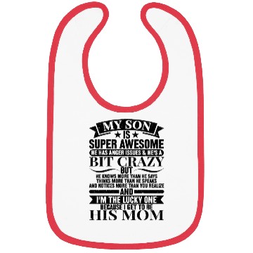 Discover My Son Is Super Awesome Bibs