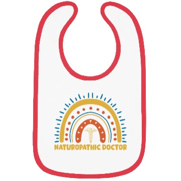 Discover Cute Naturopathic Doctor Boho Rainbow Bibs