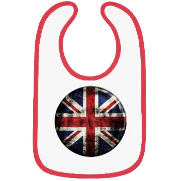 Discover Union Jack Vintage Distressed Bibs