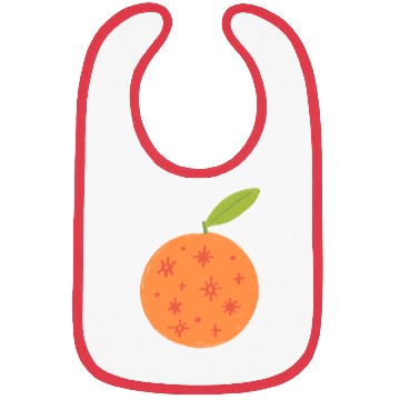 Discover orange! with stars! Bibs
