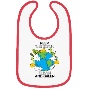 Discover keep the earth clean and green Bibs