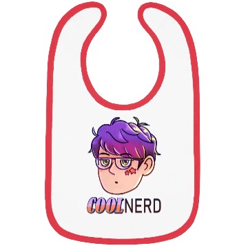 Discover Cool Nerd - Colour Purple design Bibs