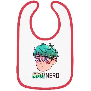 Discover Cool Nerd - Colour Mint design Bibs