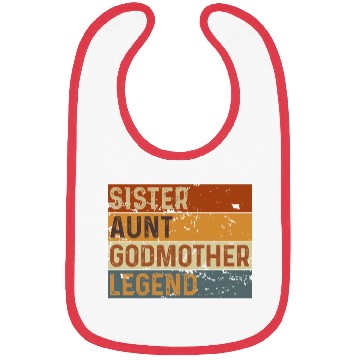 Discover Sister Aunt Godmother Legend Bibs