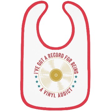 Discover Record For Loving Vinyl Funny Lp Lover Retro Bibs
