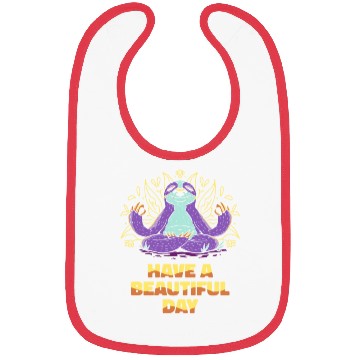Discover Sloth Meditation Sloth Yoga Bibs