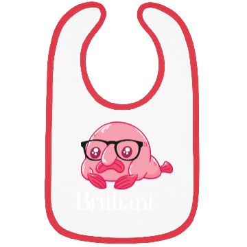 Discover Brilliant Blobfish Nerd Geek Smart Blobfish Bibs