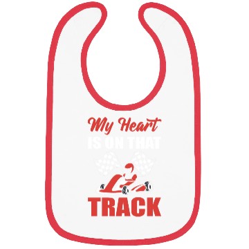 Discover My Heart Is On That Track Driver Bibs