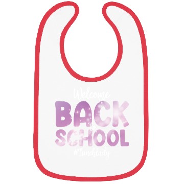 Discover Welcome Back To School Lunch Lady Funny Gift Bibs