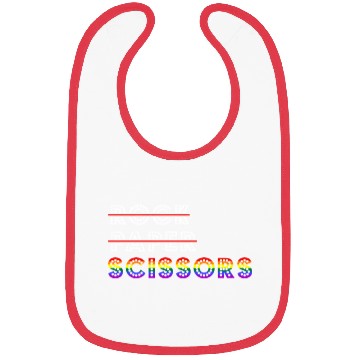 Discover Rock Paper Scissors LGBT For Lesbians Lesbian Cool Bibs