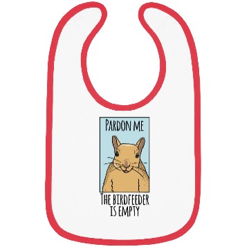 Discover Squirrel Gag Funny Squirrel Lover Bibs