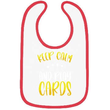 Discover Keep Calm And Play Cards Bibs