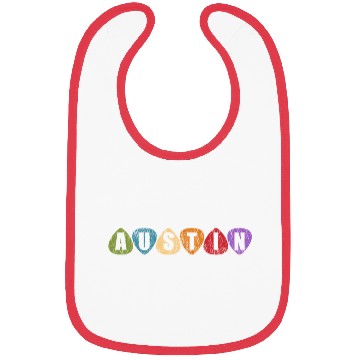 Discover Austin Texas Music Guitar Pic Tx Bibs