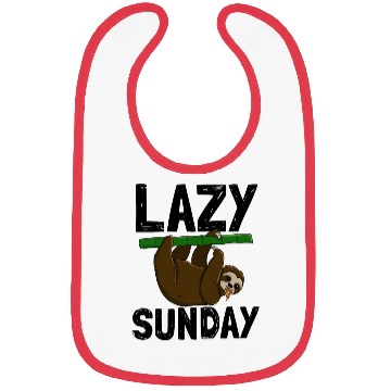 Discover Lazy Sunday Sloth Bibs