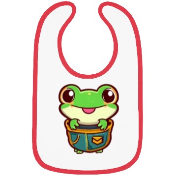 Discover Frog in the bag Bibs