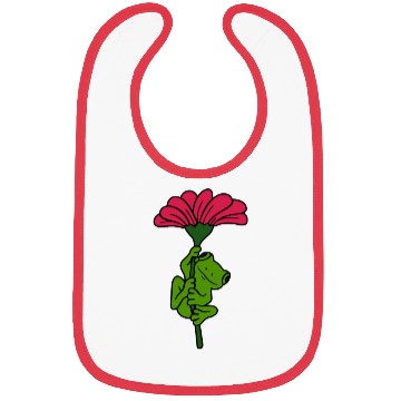 Discover Flower Frog Bibs