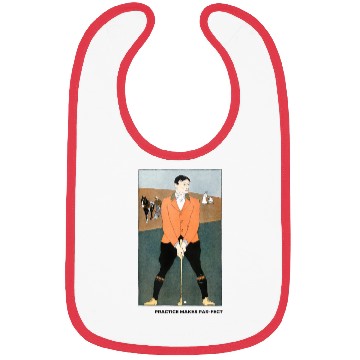 Discover Practice makes par-fect (funny golf) Bibs