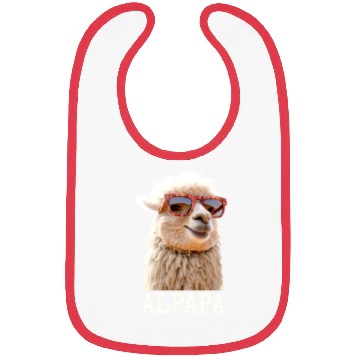 Discover Alpaca Papa Alpapa Lama Dad Alpaca Fathers Day Bibs