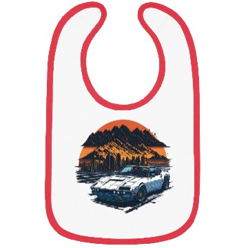 Discover fast car colorful shades Bibs