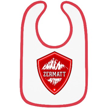 Discover Zermatt Switzerland Flag Mountains Bibs