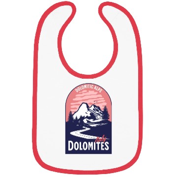 Discover Dolomites Italy Mountain Sunset Bibs