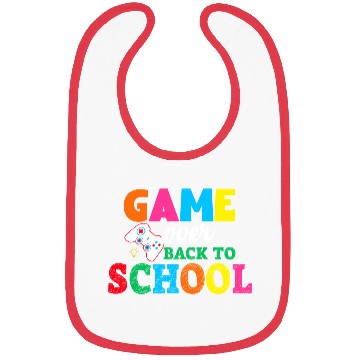 Discover Game Over Back To School Bibs