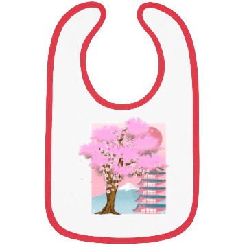 Discover Japan aesthetics sakura tree gift cherry blossom Bibs