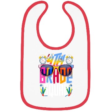 Discover Fourth Grade Squad Teacher Student Funny Bibs