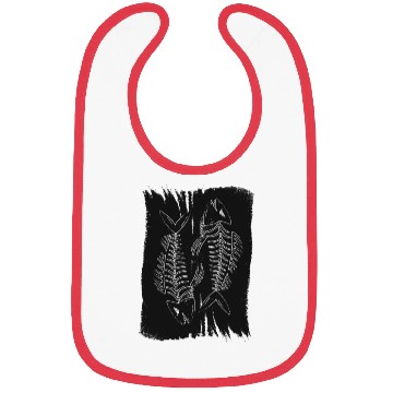 Discover Dark fish bones Bibs