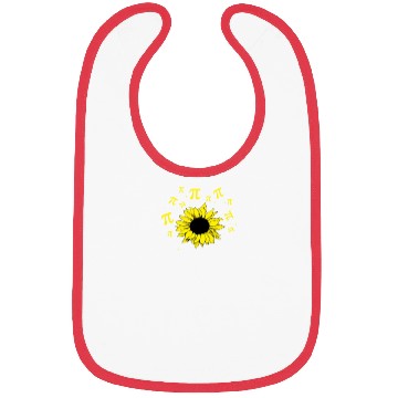 Discover Happy Pi Day Mathematics Math Teacher Sunflower Bibs
