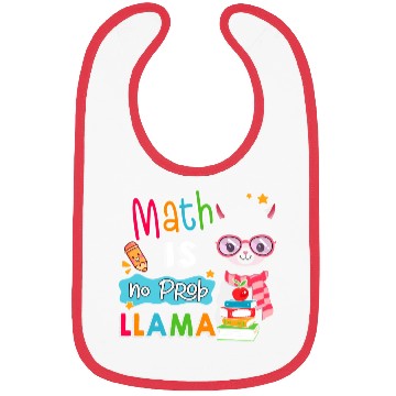 Discover Math Is No Prob Llama Math Teacher Llama Lover S Bibs