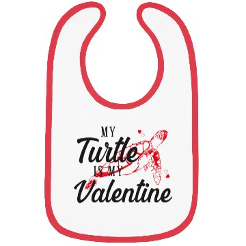 Discover Sea Turtle Tortoise Valentines Day Bibs