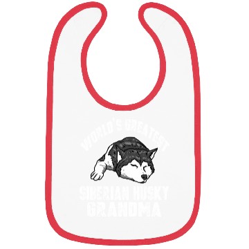Discover Distressed Siberian Husky Grandma Bibs