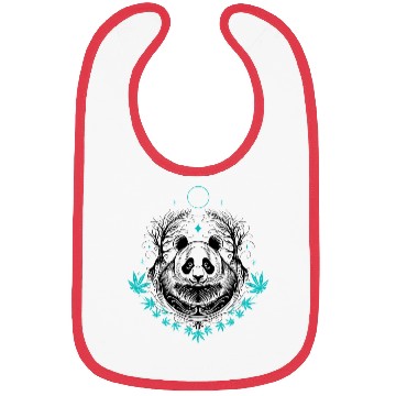Discover Panda tattoo with bamboo Bibs