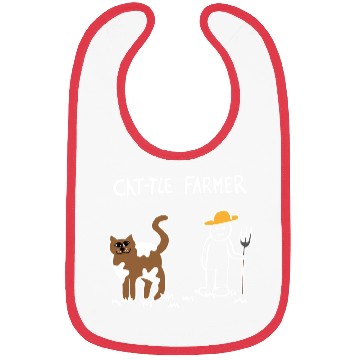 Discover Cattle Cat Farmer (White) Bibs