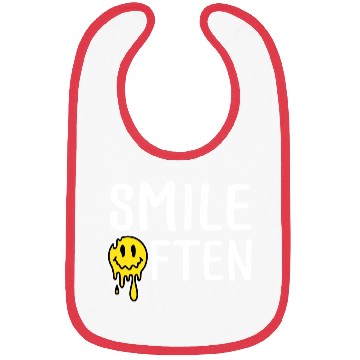 Discover Smile Often white Bibs